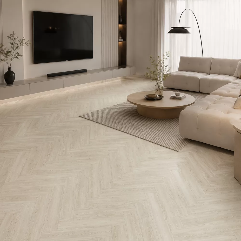 Herringbone SPC Flooring &ndash; Premium Pattern for Showrooms and High-Value Projects 6